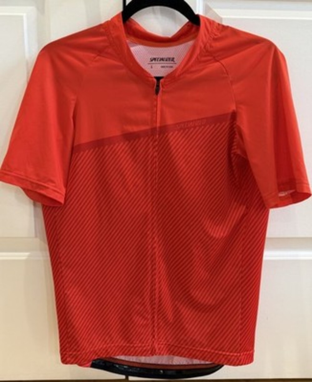 Specialized Women's Short Sleeve Cycling Jersey Full Zip With Pockets Size Large